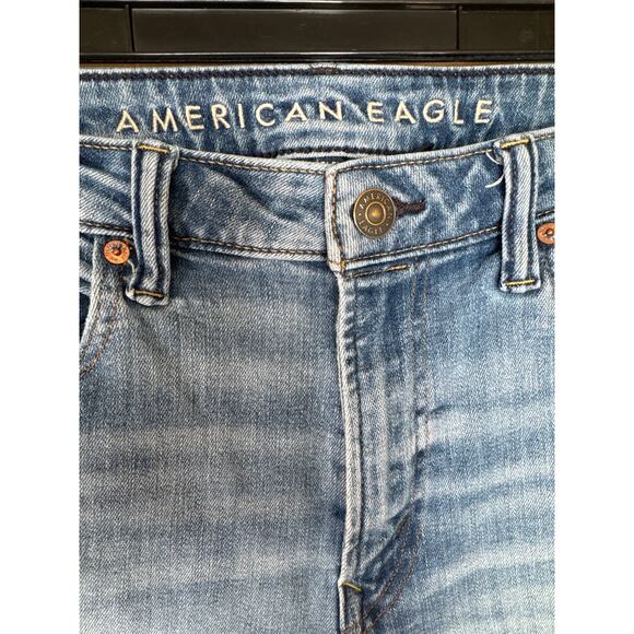 American Eagle Men’s Jeans Slim Bootcut Light Wash Size 33x30 Airflex+ - Picture 5 of 9
